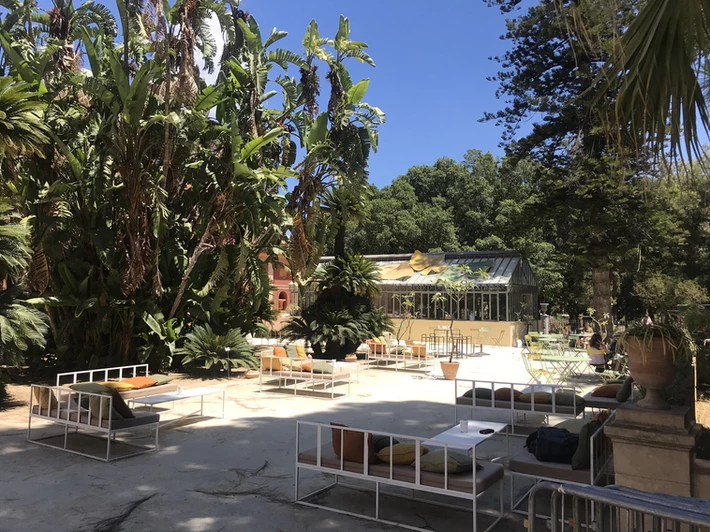 Das Cafe Ttalermo im Botanischen Garten