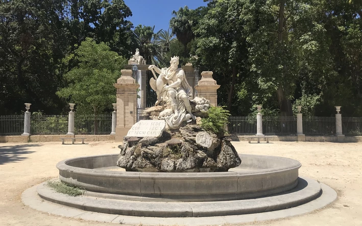 The Fontana del Genio in the park of Villa Giulia