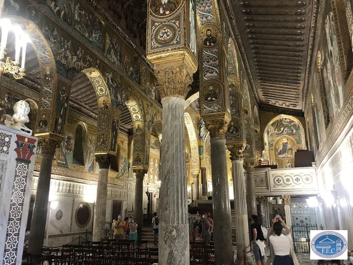 View of the Cappella Palatina from the entrance