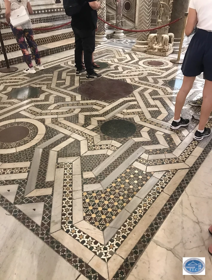 Pohyr marble floor mosaics in the Capella Palatina