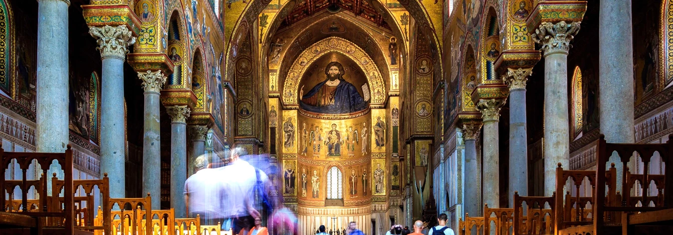 Main apse of Monreale Cathedral with Christ Pantocrator