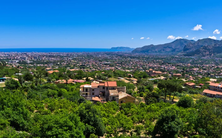 View of Palermo from the Royal Hill in Monreale