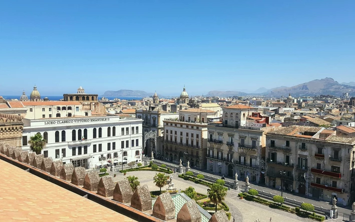 View of Palermo from the roof of the cathedral