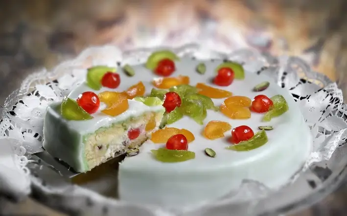 The Cassata Siciliana, a Sicilian layer cake in baroque style