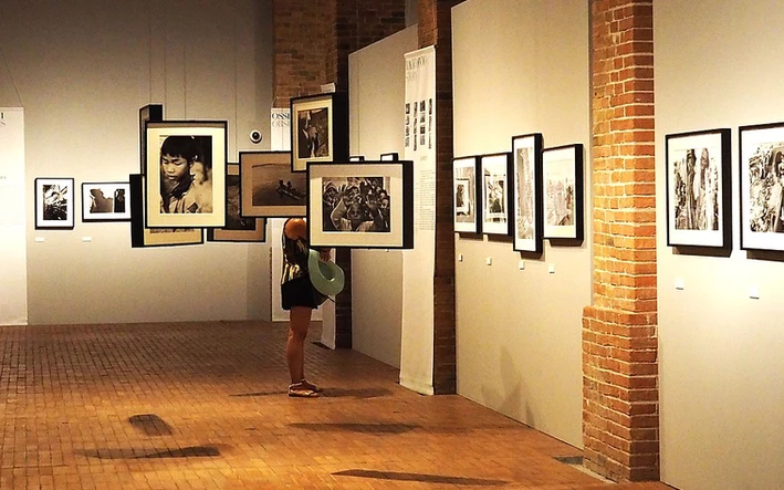 An exhibition of photographs at GAM