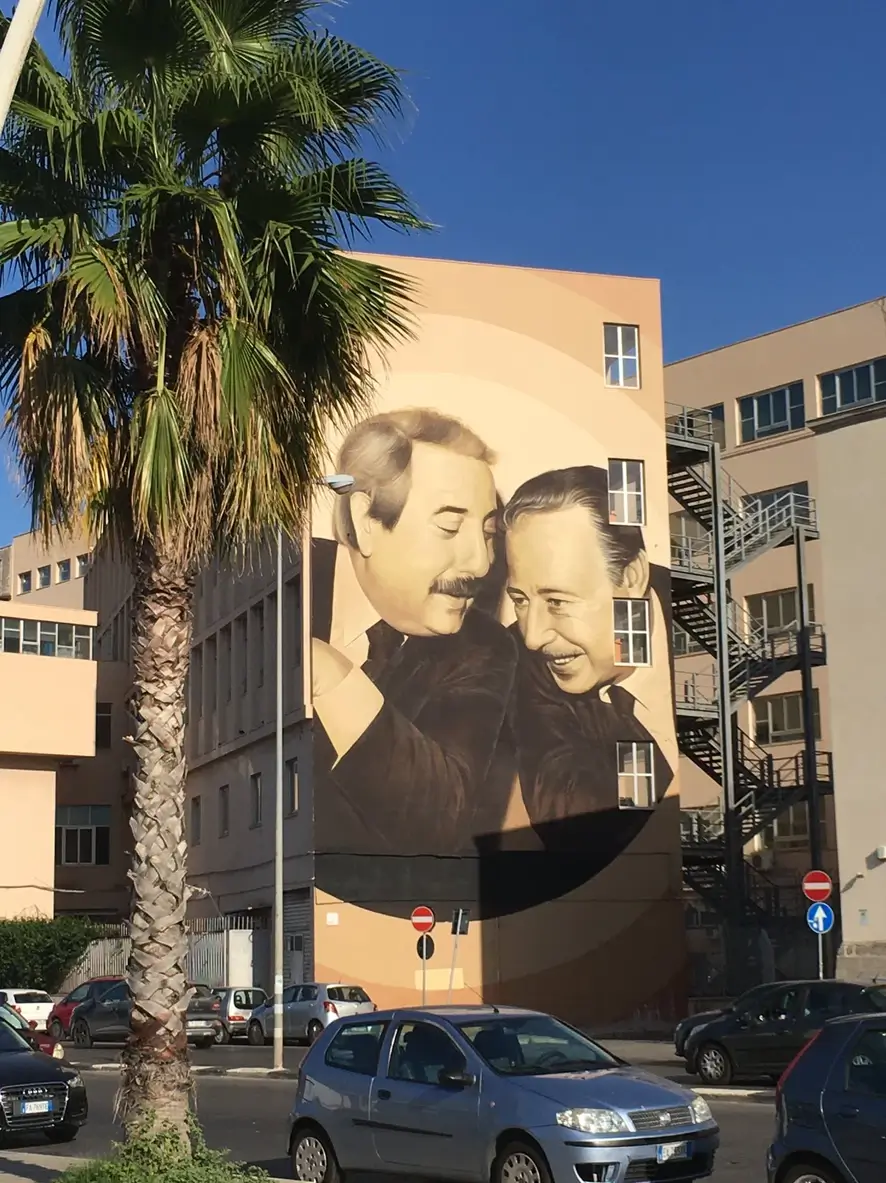 Street Art Work with Judges Falcone and Borsellino