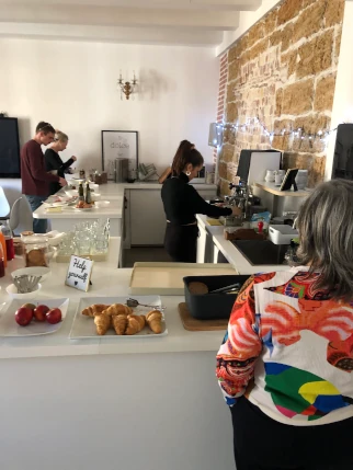 View of the kitchen in the lounge