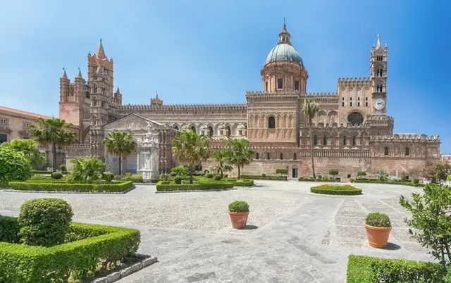 View of the cathedral in Palermo