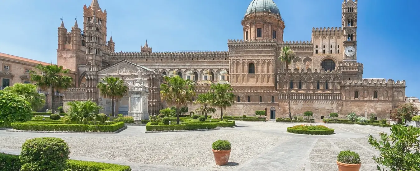 View of the cathedral in Palermo