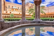 Fountain in the cloister of Monreale Cathedral