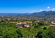 View over Palermo to the Mediterranean Sea from Monreale