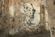 Street art in an alley in Palermo's old town