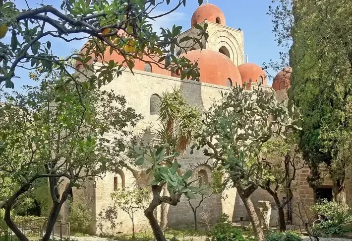 The Chiesa San Giovanni Degli Eremiti photographed from the garden