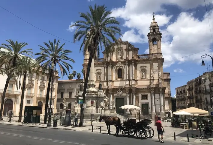 The imposing baroque façade of the church of San Domenico