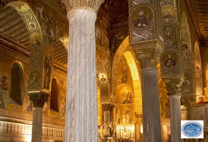Columns in the Cappella Palatina