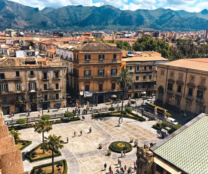 Palermo Cathedral forecourt