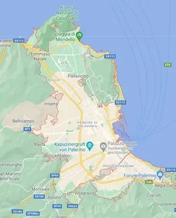 Map of Palermo