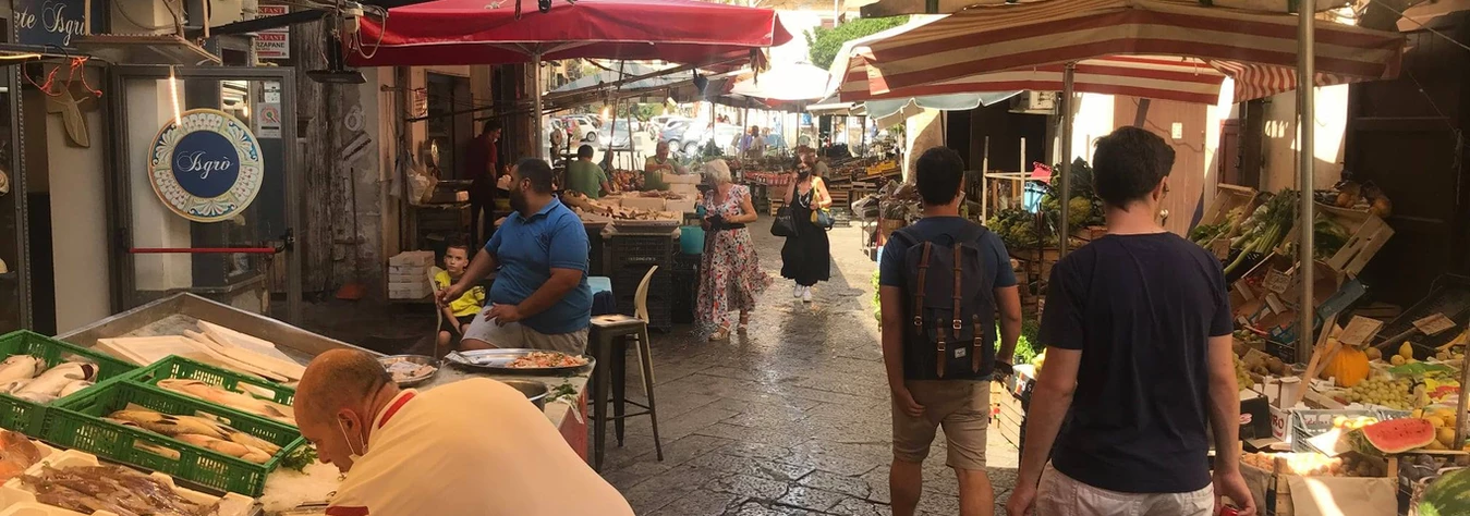 View of the Palermo Mercato Del Capo