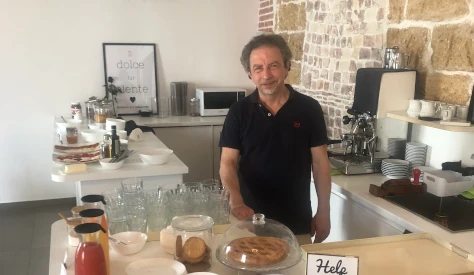 Picture of Eugenio at breakfast