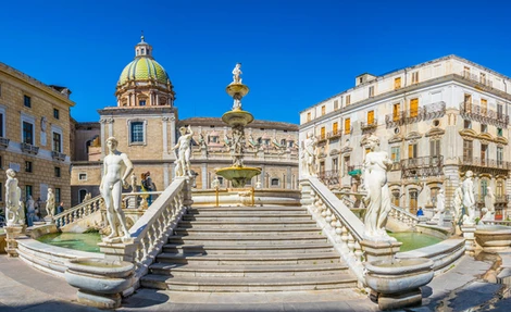 The Fontana Pretoria in Palermo