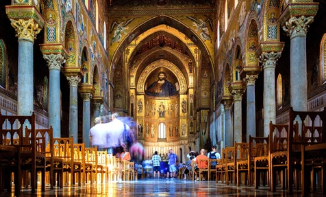 Interior of the Monreale Cathedral