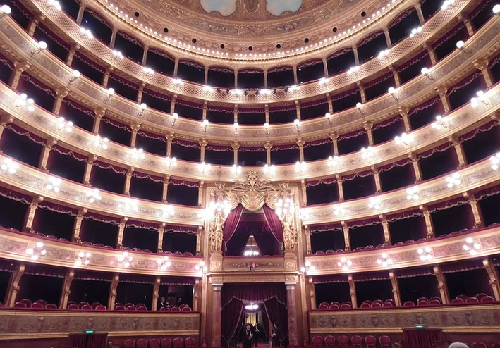 Interior of the Teatro Massimo in Palermo